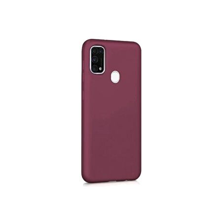 Smcase Samsung Galaxy M31 Kılıf Lüks Mat Silikon  Nano Ekran Koruyucu