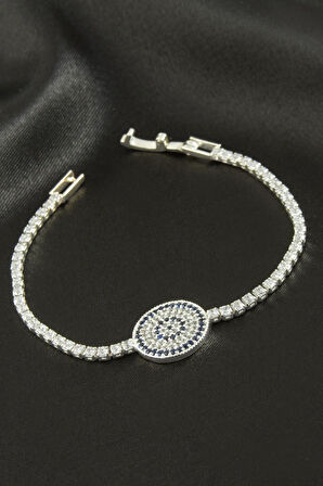 Nazar Zirkon Taşlı Çocuk Bileklik 16 cm