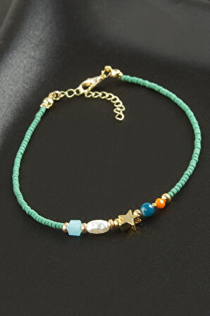 Karışık Miyoki Boncuk Bileklik