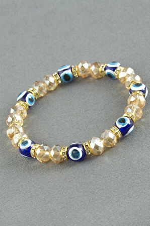 Nazar Taşlı Kristal Bileklik