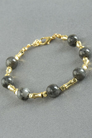 Ceyt Taşlı Metal Bileklik