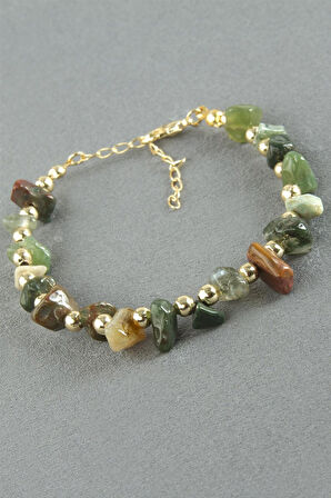 Hint Akik Kırık Doğaltaş Bileklik