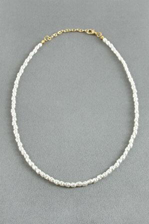 5 mm Silindir İnci Kolye