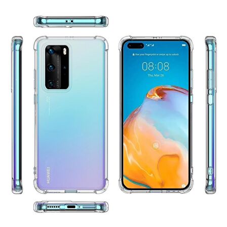 Smcase Huawei P40 Pro Kılıf Darbe Korumalı Silikon