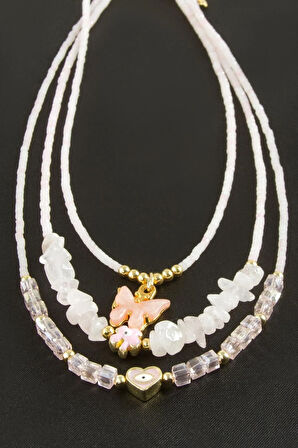 Miyoki Boncuk Küp Kristal Kolye 1 Adet