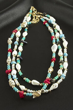 Deniz Kabuğu Boncuk Kolye