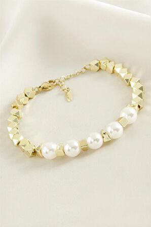 Xuping İnci Lüks Çelik Bileklik