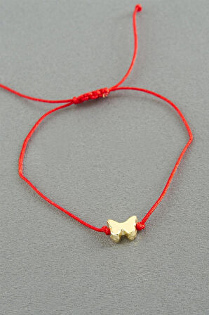 Kelebek Makrome İp Bileklik