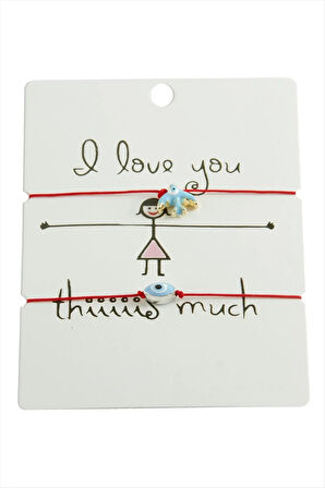 Kırlangıç Nazar İp Bileklik 2 Adet