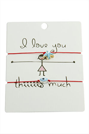 Kırlangıç Nazar İp Bileklik 2 Adet