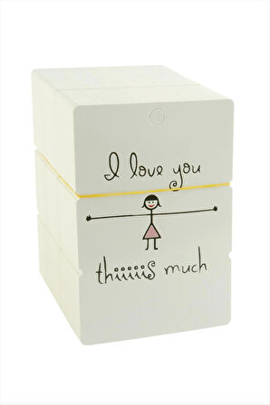 I Love Yazılı Bileklik Kartı 200 Adet