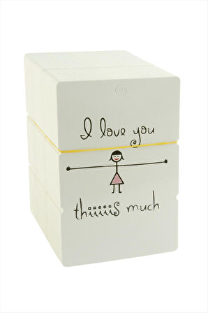 I Love Yazılı Bileklik Kartı 200 Adet