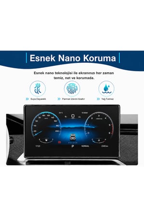 Mobilite Foton Tunland V9 Uyumlu 2023 2024 2025 2026 Model 12.3 inç Gösterge Panel 9H Nano Ekran Koruyucu