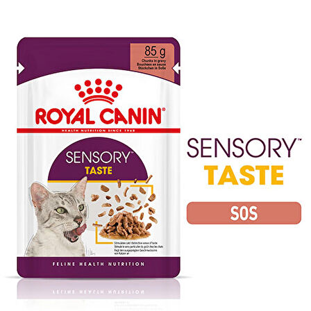 Royal Canin Sensory Taste Gravy Adult Yetişkin Kedi Konservesi 6 Adet 85 Gr 