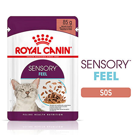 Royal Canin Sensory Feel in Gravy Adult Kedi Yetişkin Konservesi 6x85 Gr 