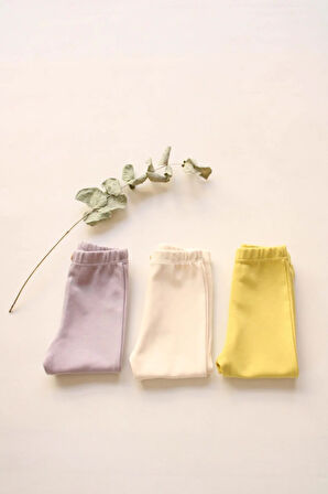 3lü Penye Bebek Tayt Model 5