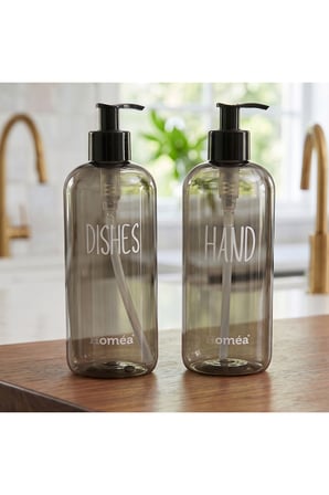 Homea Hands Dishes Sabunluk Füme Renk – Şık ve Modern Mutfak & Banyo Sabunluk, Sıvı Sabunluk