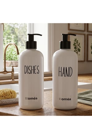 Homea Hands Dishes Sabunluk Beyaz Renk – Şık ve Modern Mutfak & Banyo Sabunluk, Sıvı Sabunluk