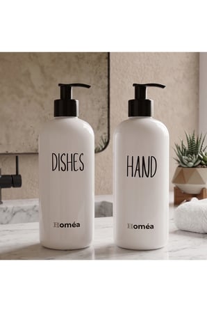 Homea Hands Dishes Sabunluk Beyaz Renk – Şık ve Modern Mutfak & Banyo Sabunluk, Sıvı Sabunluk