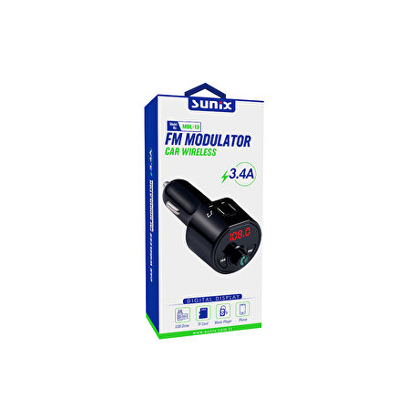 BLUETOOTH FM MODÜLATÖR TRANSMİTTER MDL13
