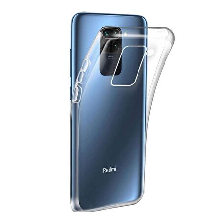 Smcase Xiaomi Redmi Note 9 Kılıf Lüks Korumalı Silikon  Nano Ekran Koruyucu