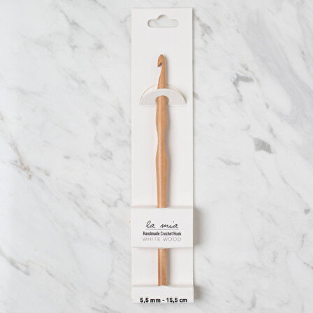 La Mia Whitewood 5.5 mm 15.5 cm Ahşap Yün Tığ