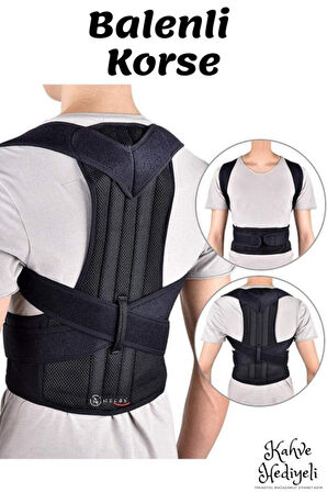 Dik Duruş Korse Unisex Kamburluk Önleyici Bel Sırt Omuz Korse Balenli Yeni Nesil
