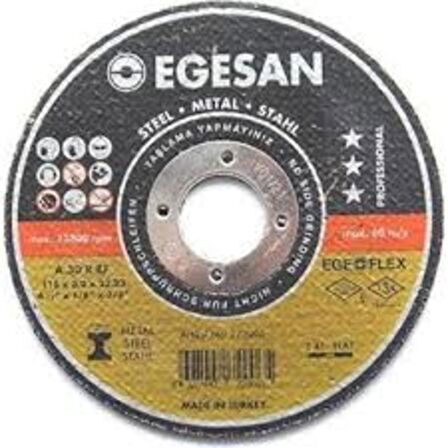 Egesan Metal Kesici Disk Spiral Flex Taşı 180 mm (180X3 Orta Boy)