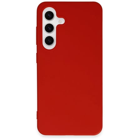 Samsung Galaxy S24 Kılıf First Silikon - Kırmızı