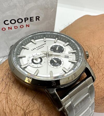 LEE COOPER ANTRASİT RENK SPORTS FONKSİYONLU ÇELİK ERKEK KOL SAATİ