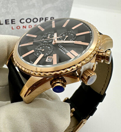 LEE COOPER ROSE KASA SLİKON KAYIŞLI FONKSİYONLU ERKEK KOL SAATİ