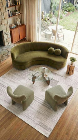 ANATOLIA HALI/AURA-Vizon/Bej- Özel Ölçü-Salon,Oturma Odası, Koridor Halısı