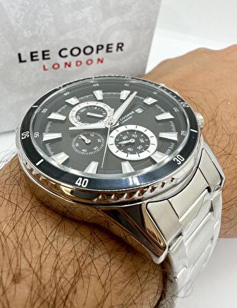 LEE COOPER SPORTS MULTİFONKSİYON ÇELİK EREKEK KOL SAATİ