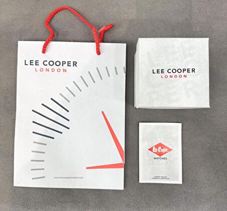 LEE COOPER SİYAH KADRAN TAKVİMLİ SANİYELİ ÇELİK ERKEK KOL SAATİ