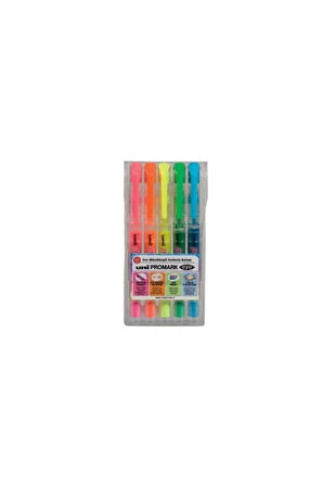 Uni Promark Eye Cep Tipi Fosforlu Kalem (işaretleme Kalemi) 1.5 - 4mm 5 Renk Usp-105/5c (5 Li Set)