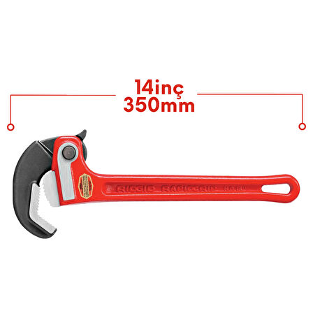 Rıdgıd 10358 2''/50mm RapidGrip Hızlı Kavrama Boru Anahtarı 