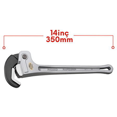 Rıdgıd 12693 1½''/40mm RapidGrip Hızlı Kavrama Alüminyum Boru Anahtarı 