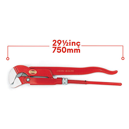 Rıdgıd 19201 4''/100mm 90° Çeneli Maşalı Boru Anahtarı 
