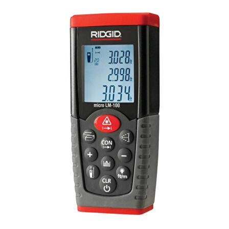 Rıdgıd 36158 Micro LM-100 50mt Mesafe Ölçer Lazer Metre