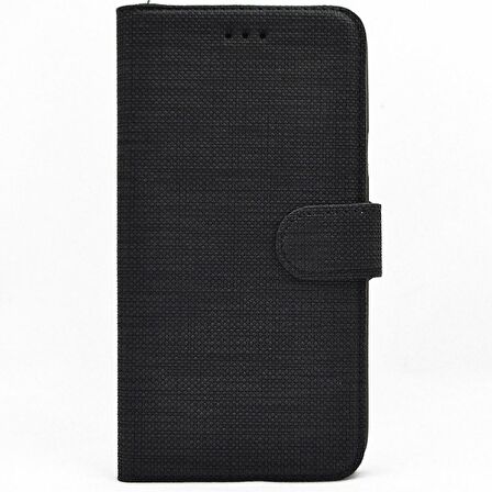 Smcase Samsung Galaxy M11 Kılıf Kumaş Spor Standlı Cüzdan