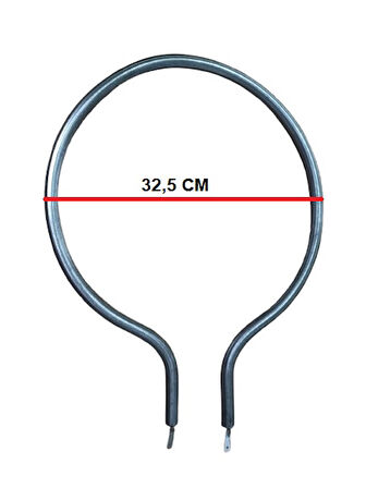FIRIN REZİSTANS ELMA BÜYÜK 650W ÇAP:32,5CM 11.5MM 220V