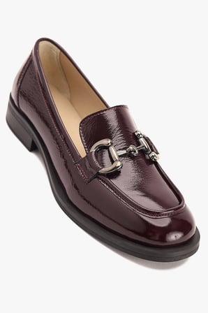 Kadın Metal Tokalı Klasik Loafer – Hakiki Deri Günlük Ayakkabı
