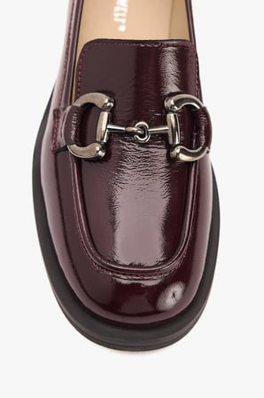 Kadın Metal Tokalı Klasik Loafer – Hakiki Deri Günlük Ayakkabı