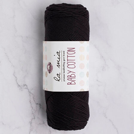 La Mia Baby Cotton Siyah El Örgü İpi - L006 - 33647
