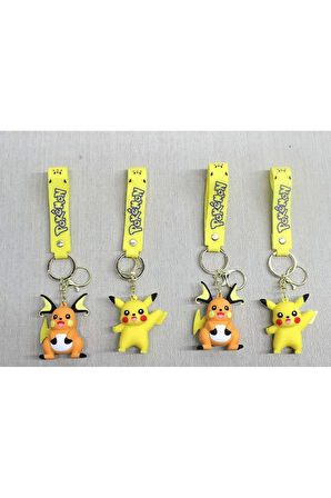 Pikachu Silikon Anahtarlık | Karakter Figürü Alk4252 | Lisinya