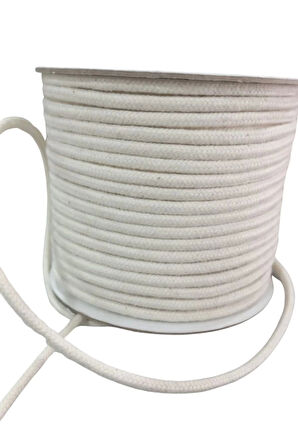 Bağcık İpi Pamuk 0,5 cm Krem 5 Metre