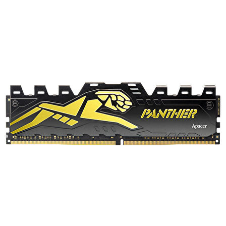 Apacer Panther Black-Gold 16GB (2x8GB) 3200Mhz CL16 DDR4 Gaming Ram (AH4U16G32C28Y7GAA-2)