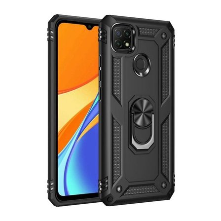 Gpack Oppo A15 Kılıf Vega Tank Standlı Yüzüklü MıknatıslıNano Glass