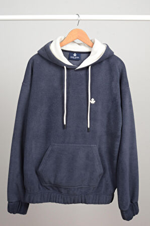 Adam Boxes Oversize Kapüşonlu Polar Sweatshirt N-Myndo - Füme