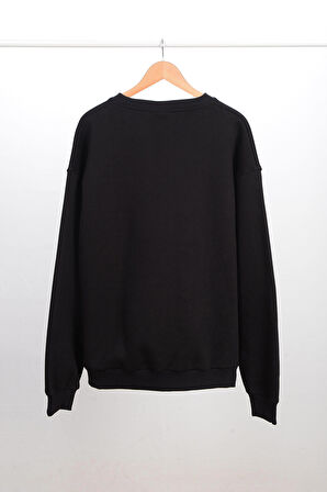 Adam Boxes Oversize O-Yaka Sweatshirt N-Alinda - Siyah